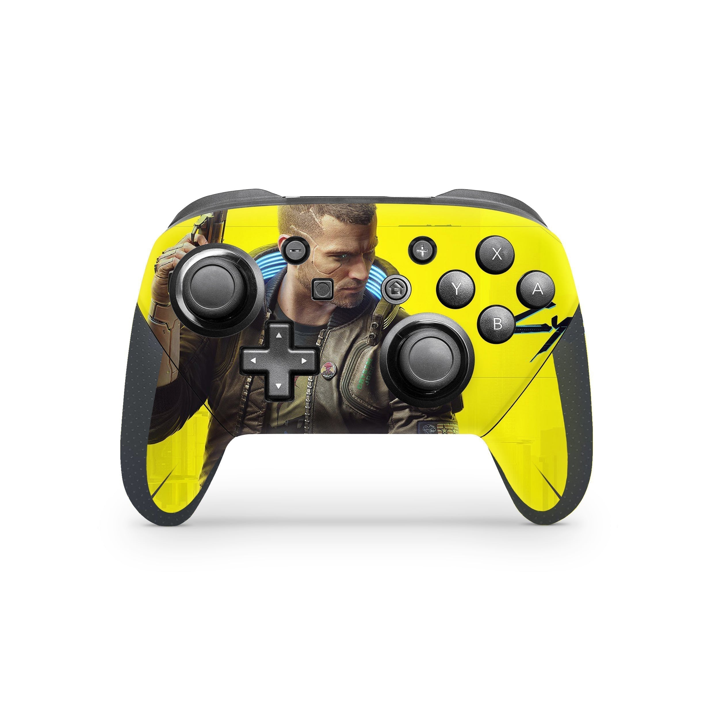 Neon Dystopia Nintendo Switch Pro Controller Skin