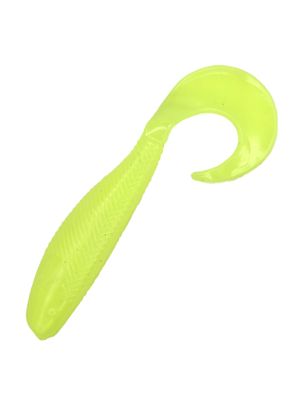 Shad Grub 2.5" - Silk Chartreuse