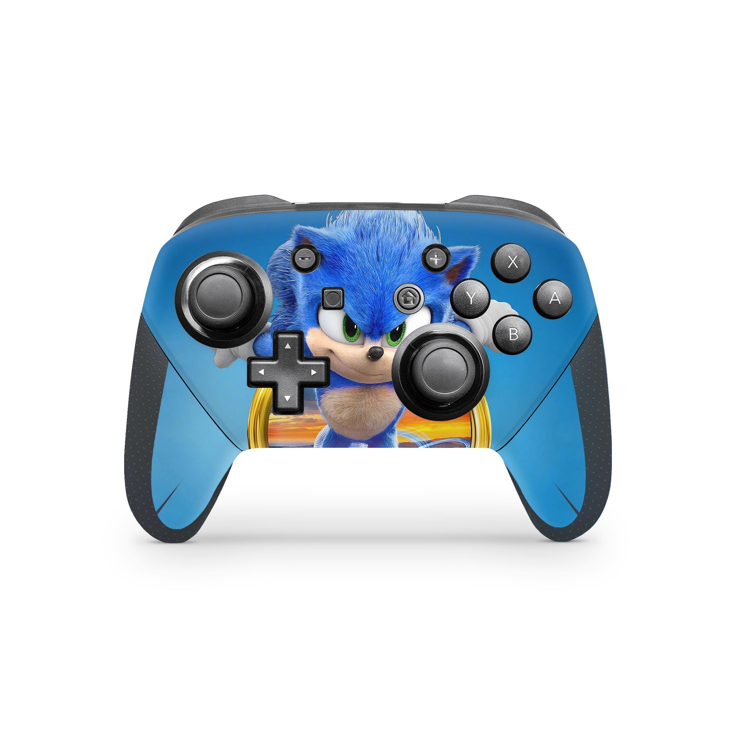 Blue Speedster Nintendo Switch Pro Controller Skin