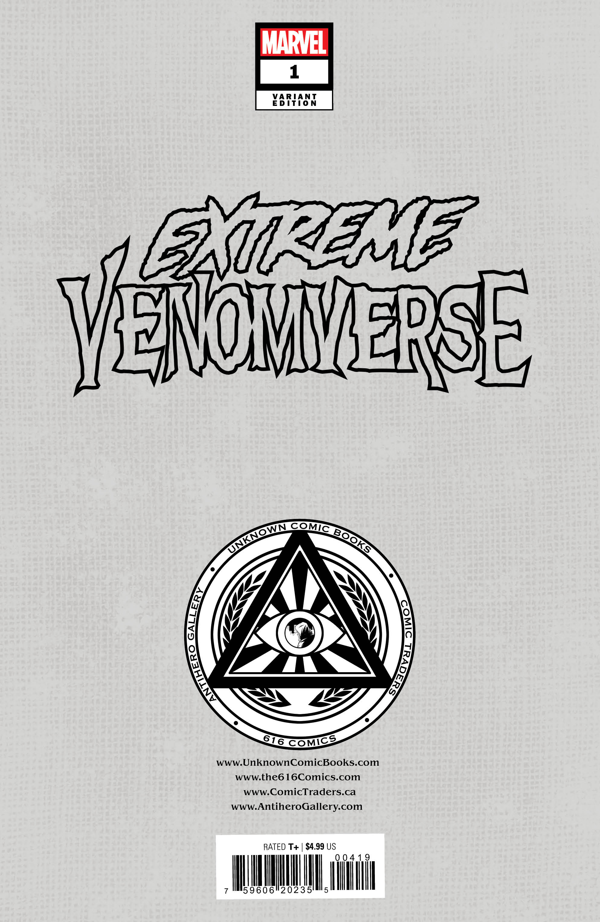 [FOIL] Extreme Venomverse #1 Unknown Comics Greg Horn Exclusive Foil Virgin Var (05/10/2023)