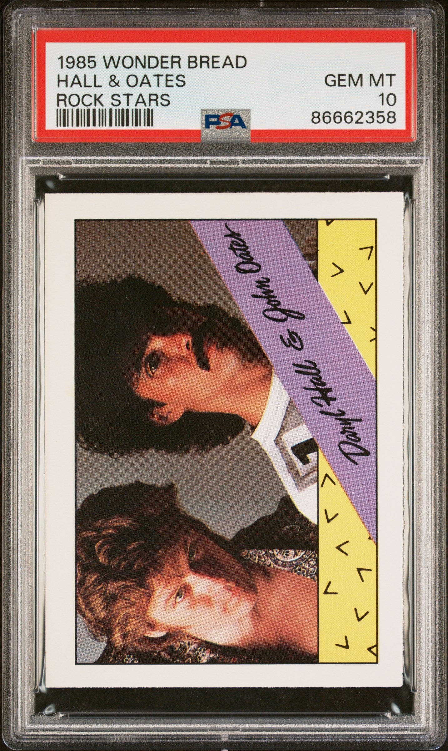 1985 WONDER BREAD ROCK STARS HALL & OATES ROCK STARS # - PSA 10