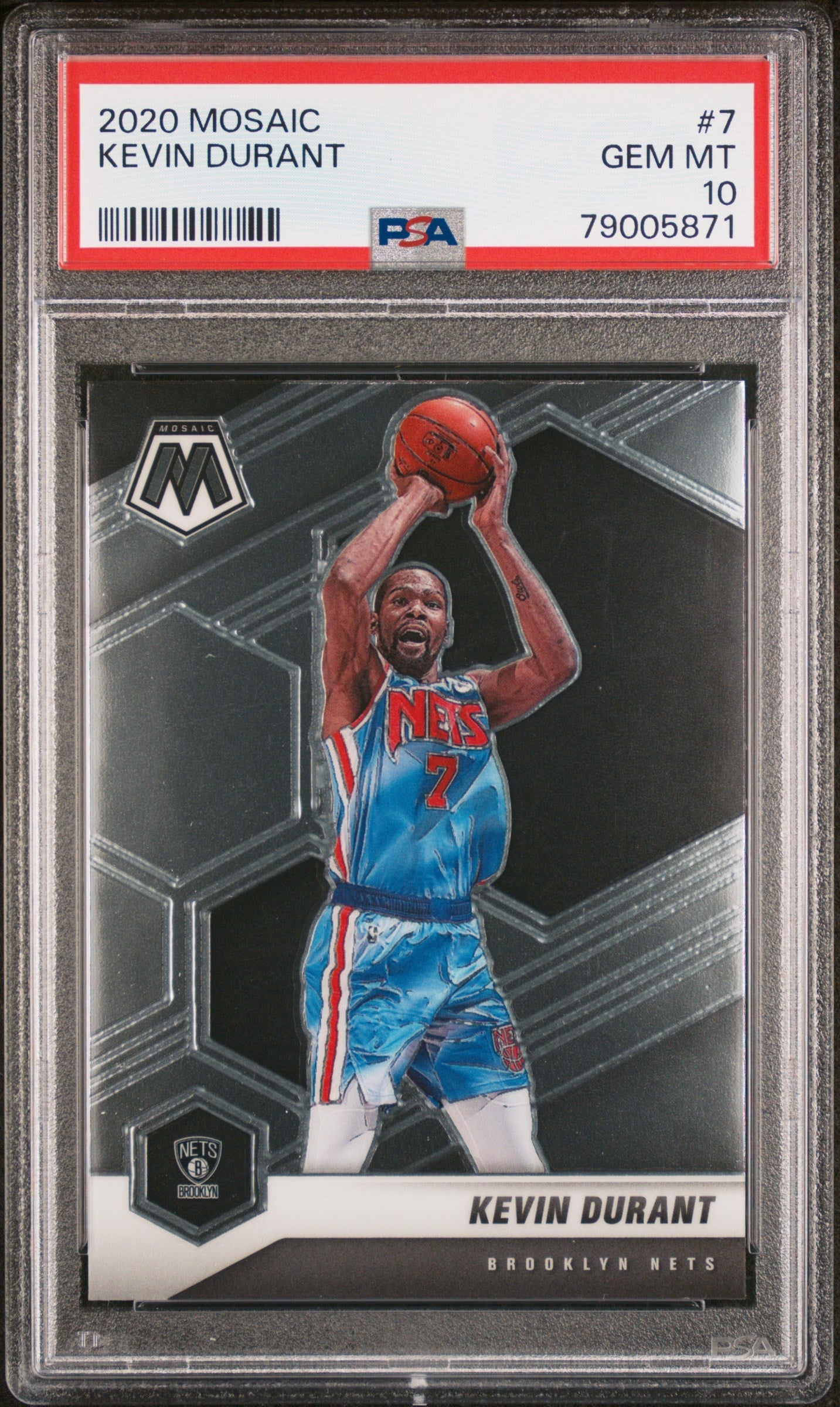 2020 PANINI MOSAIC KEVIN DURANT  #7 - PSA 10