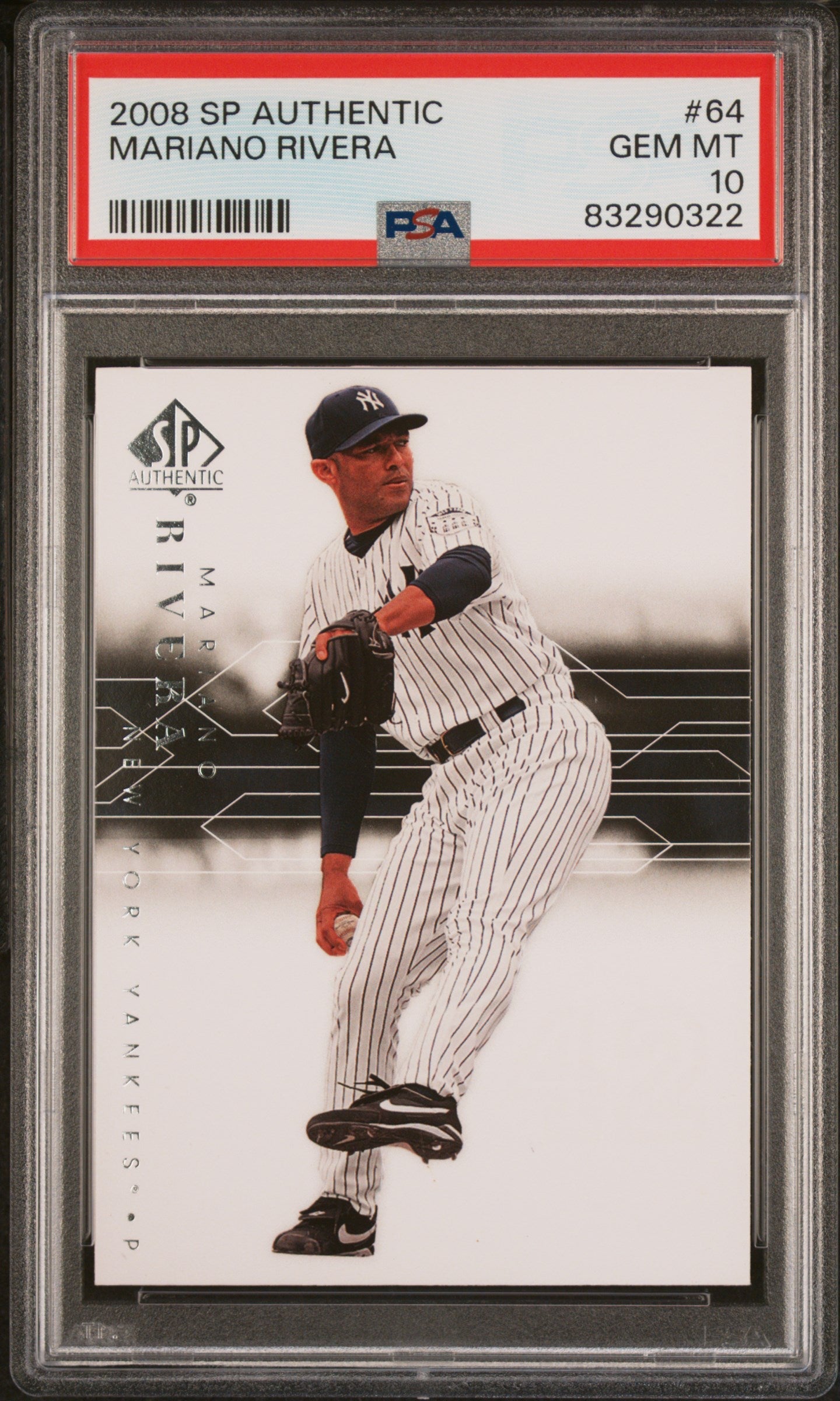 2008 SP AUTHENTIC MARIANO RIVERA  #64 - PSA 10