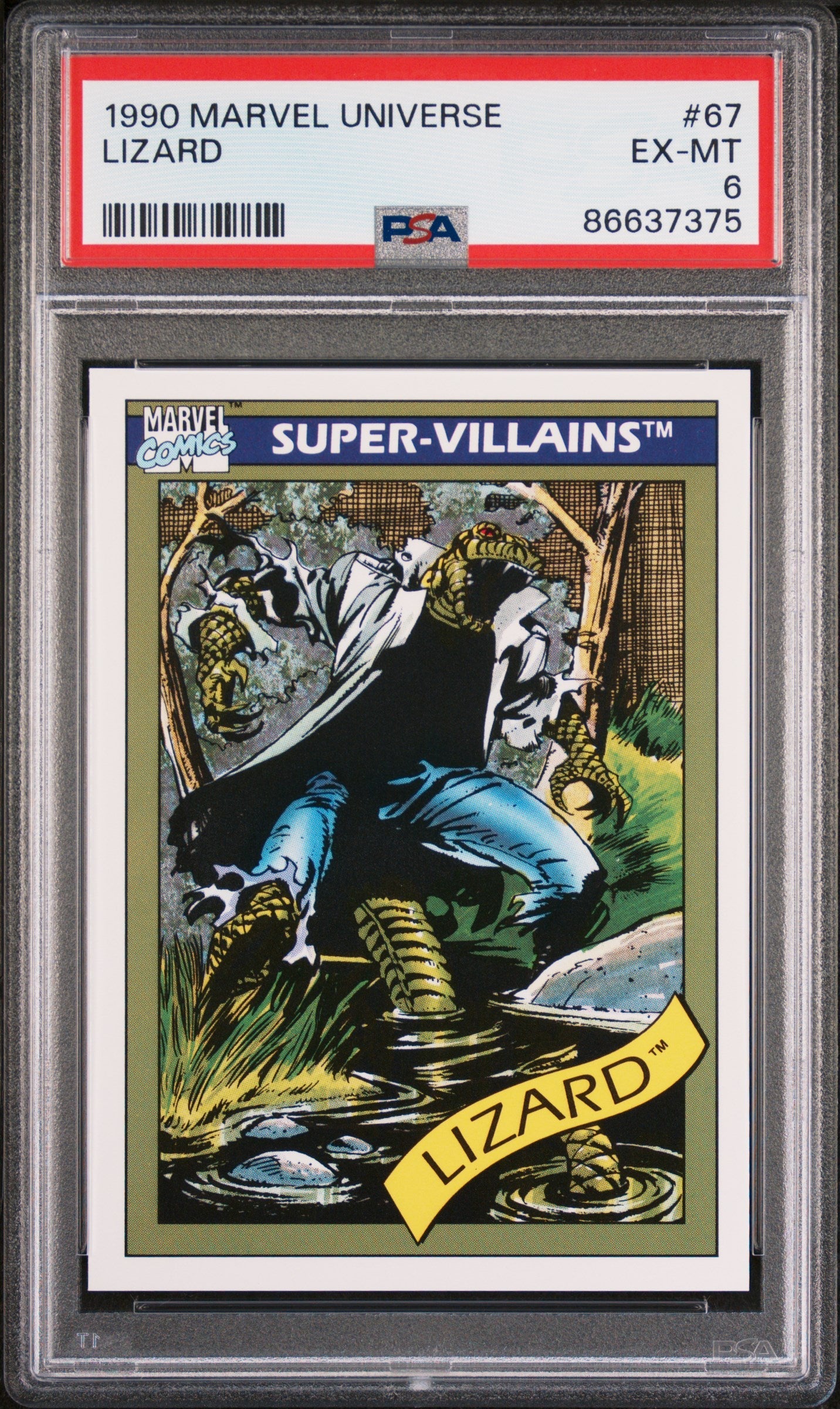 1990 MARVEL UNIVERSE LIZARD  #67 - PSA 6