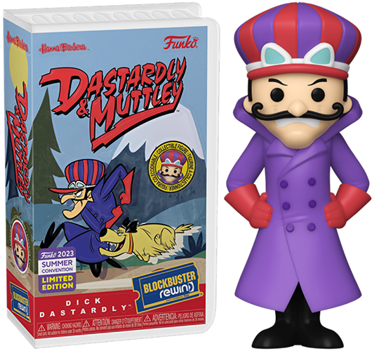 Funko Rewind Dick Dastardly (Sealed) - 2023 Summer Convention Exclusive **Missing Sticker**